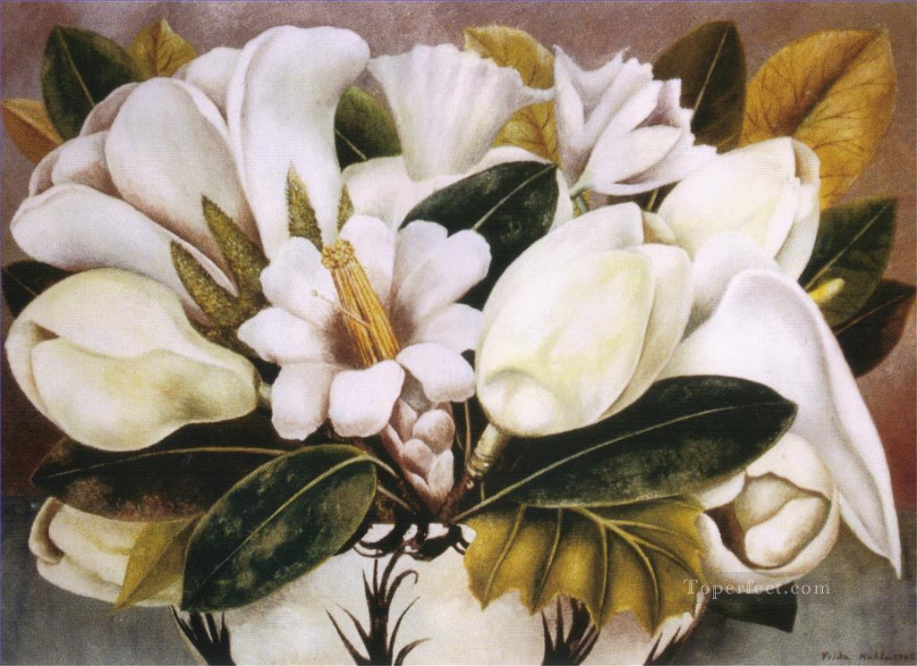 Magnolias feminism Frida Kahlo Oil Paintings